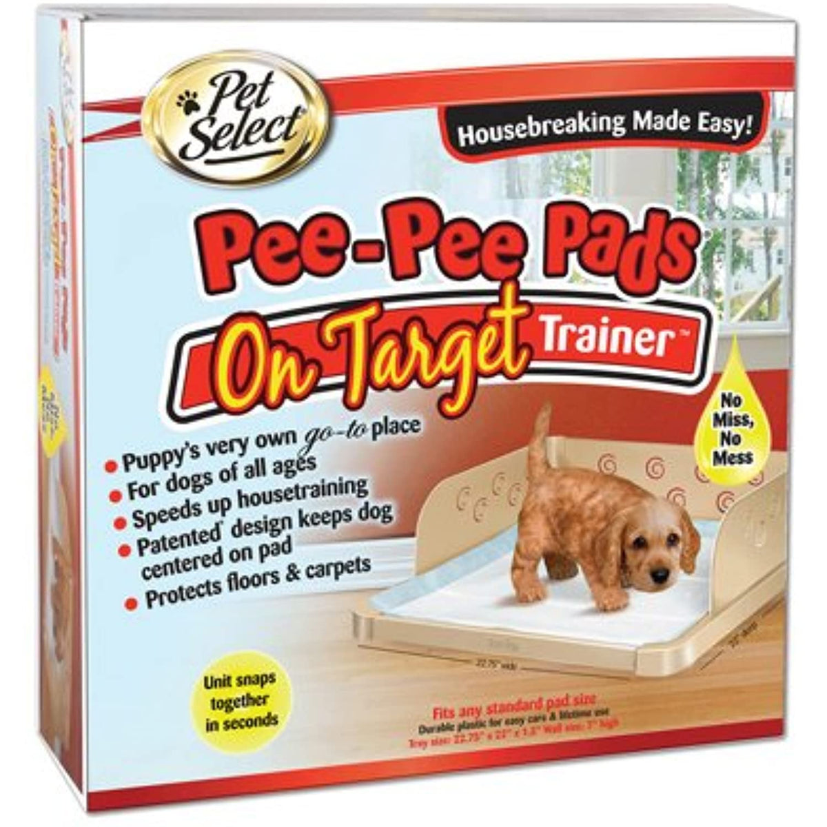 Pet Select 100203958 Pee Pee Pads On Target Housebreaking Trainer Lots Of Pets