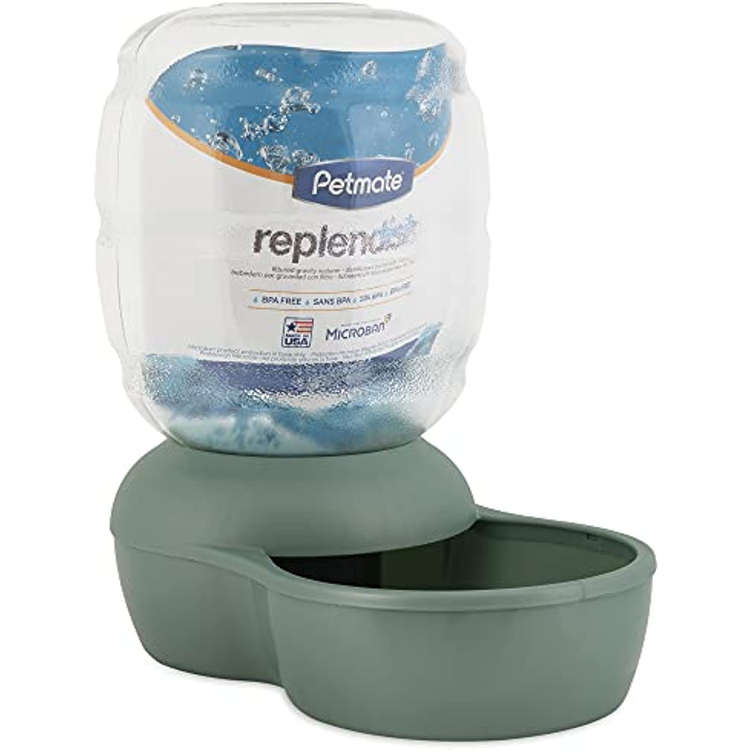 Petmate Replendish Gravity Waterer With Microban for Cats and Dogs 4 Gallons