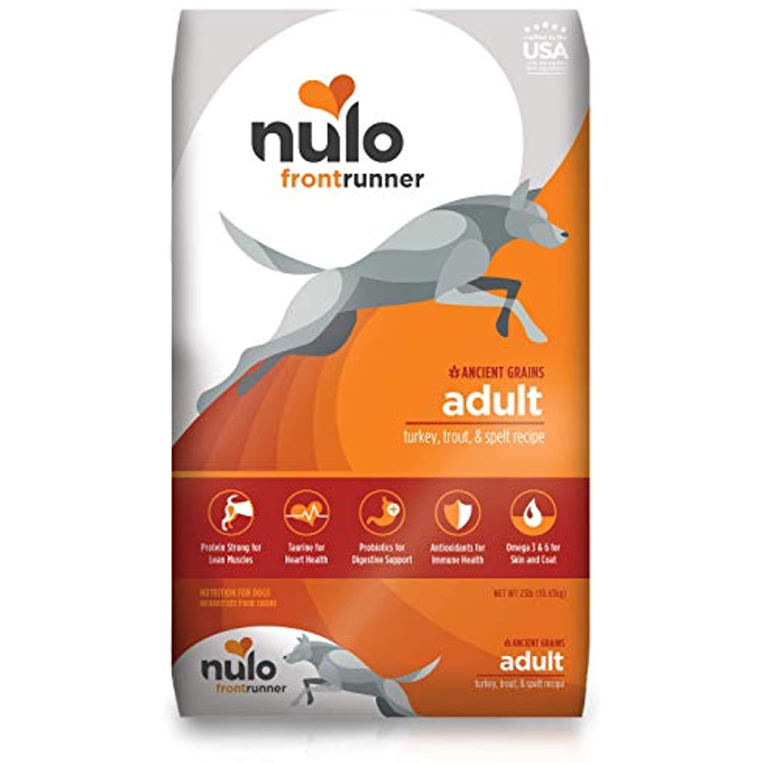 Nulo Frontrunner Dry Dog Food for Adult Dogs Grain Inclusive Recipe Lots Of Pets