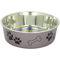 
              Loving Pets Bella Bowl Dog Dish Metallic Grape - X-Large
            