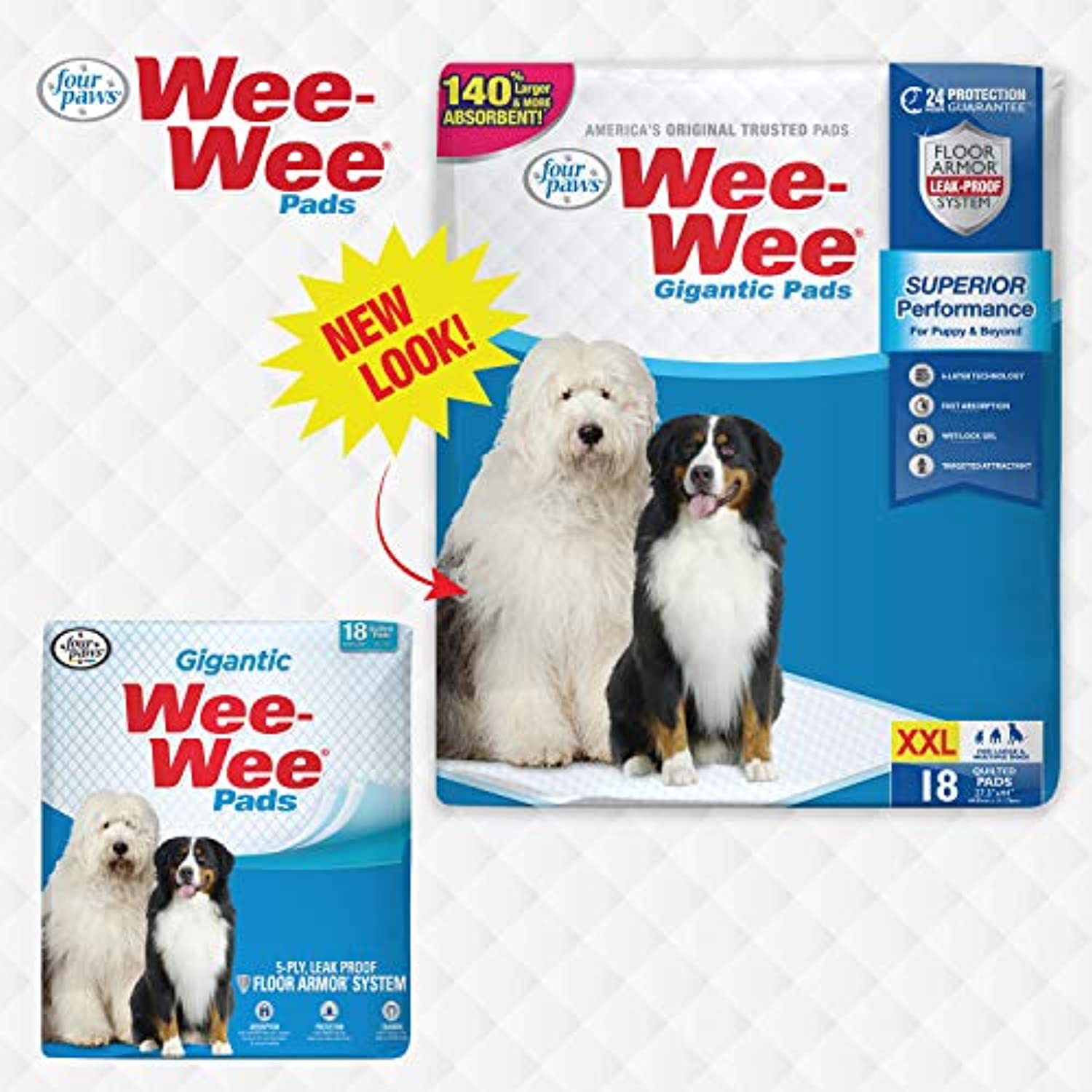 Wee Wee Puppy Training Pee Pads 18 Count 27.5