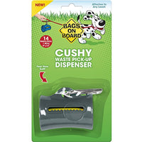 
              Bags on Board Soft Dog Poop Bag Dispenser for Leash, Includes 14 Dog Pickup Bags 9 x 14 inches
            