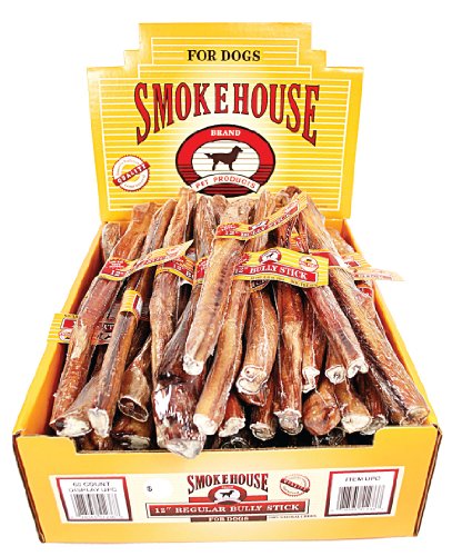 Smokehouse Bully Sticks Shelf Display Box 12in/60ct