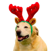 Holiday Christmas Reindeer Antlers Wearable Dog Accessories Small