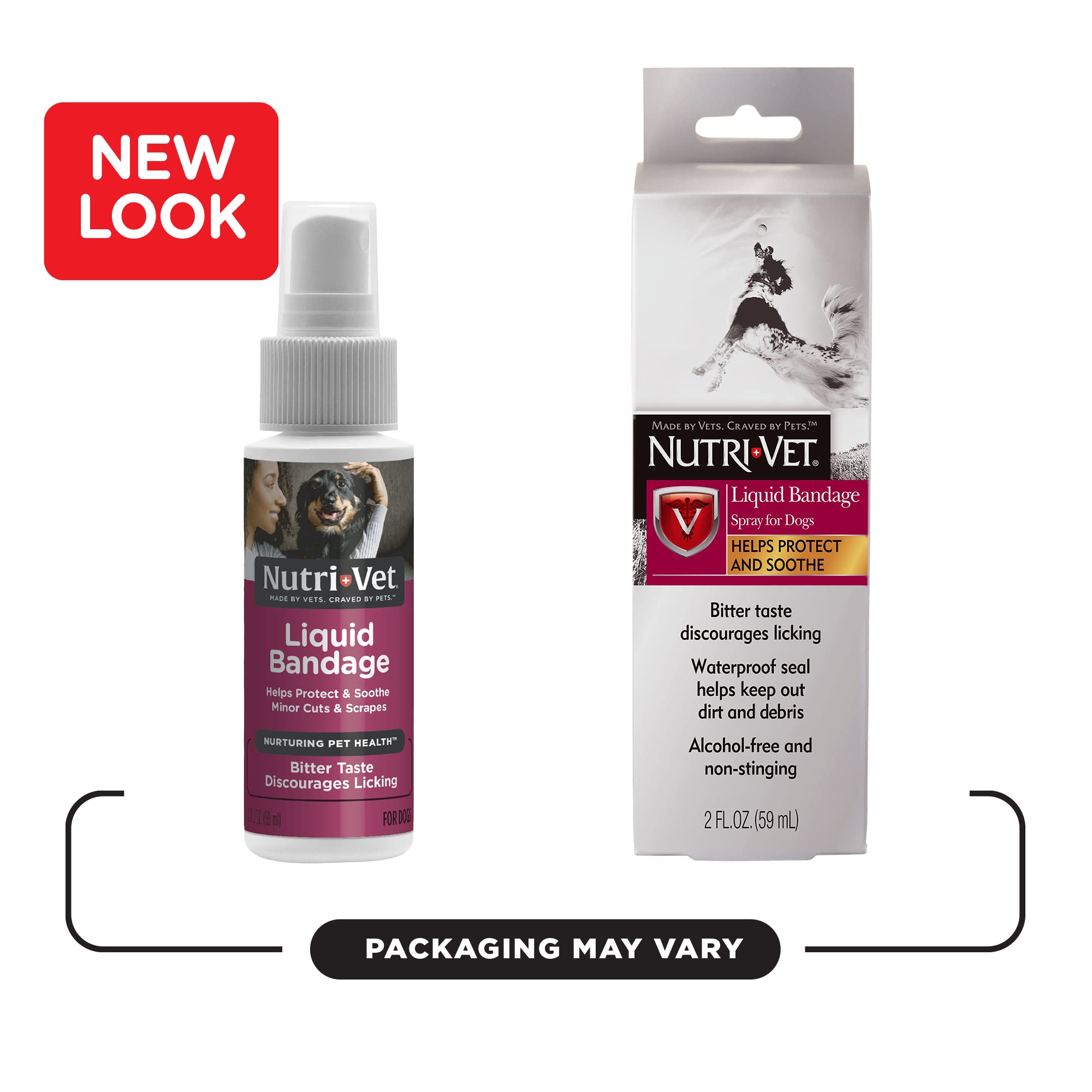 Nutri Vet Liquid Bandage Spray for Dogs Discourages Licking and Chew Lots Of Pets