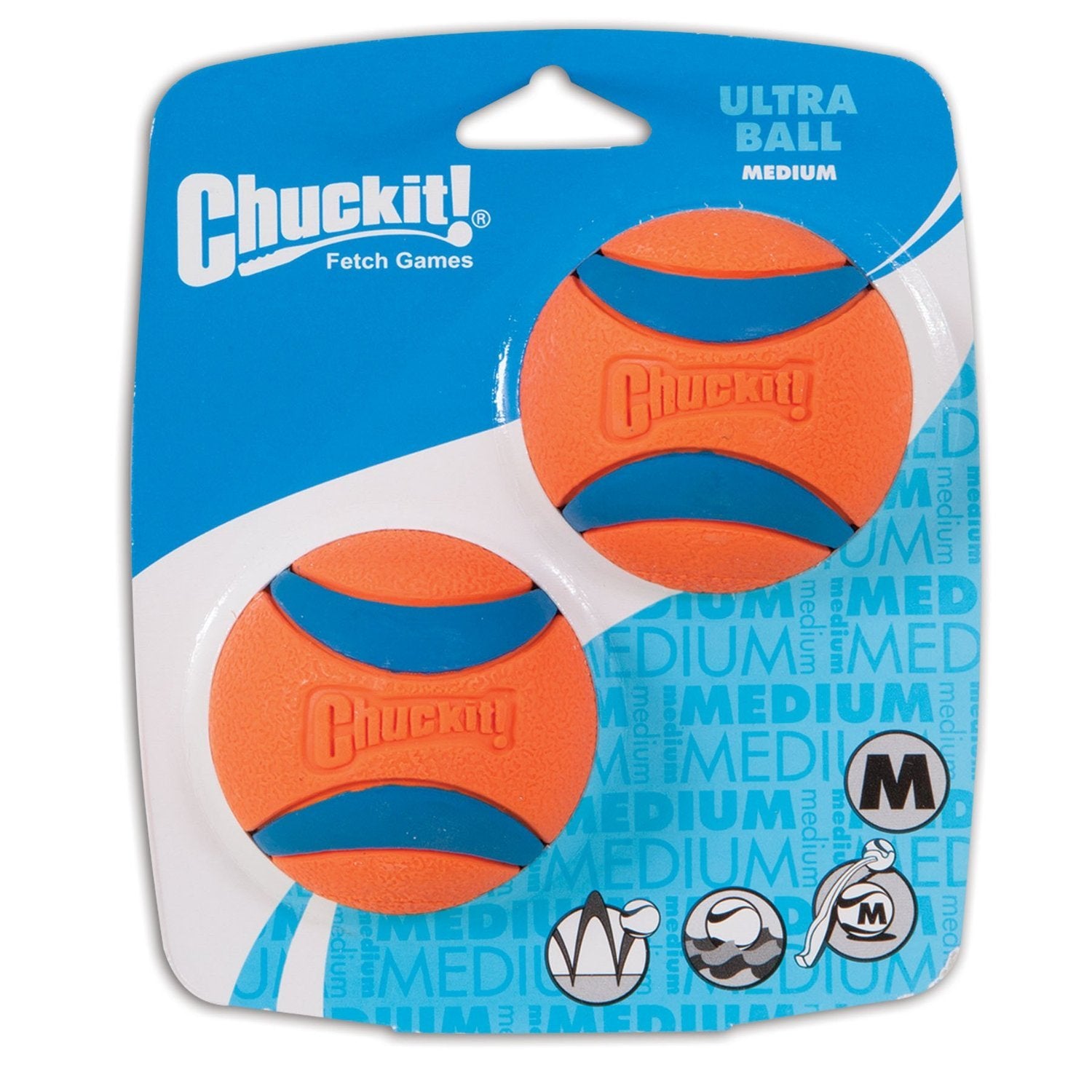 ChuckIt Ultra Ball Medium 2.5 Inch 2 Pack Lots Of Pets