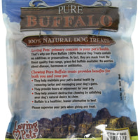 Loving Pets Pure Buffalo 6-Inch Backstrap Tendon Dog Treat, 20-Pack