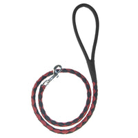 Soft Leather Dual-Color Braided Round Lead