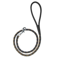 
              Soft Leather Dual-Color Braided Round Lead
            