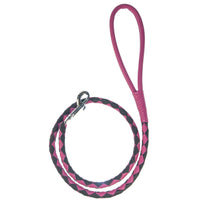 Soft Leather Dual-Color Braided Round Lead